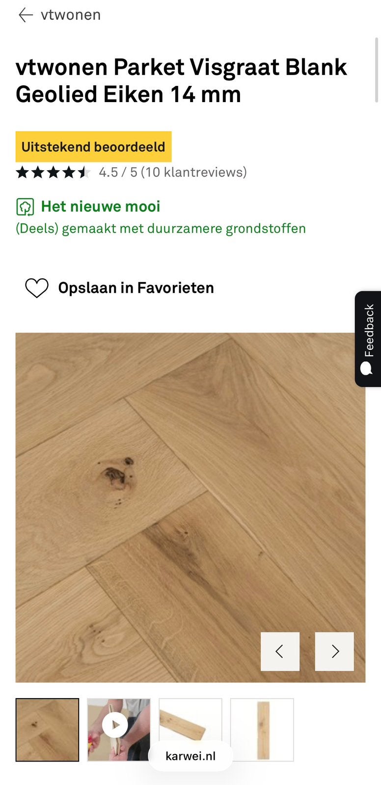 21m2 Vt wonen Parket Visgraat Blank Geolied Eiken 14 mm, 50 tot 150 cm, Nieuw, 10 m² of meer, 10 tot 30 cm
