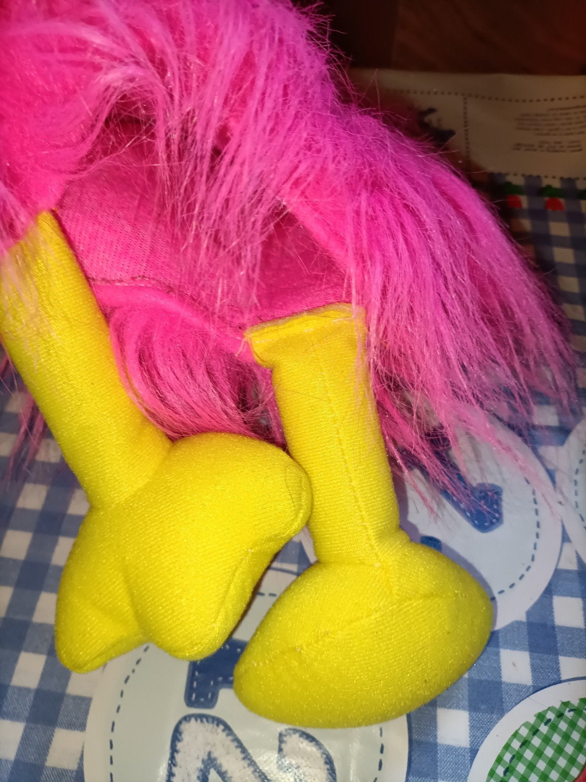 Roze kraai handpop vogel met piepje Family shop Gouda, Ophalen of Verzenden, Zo goed als nieuw, Overige typen