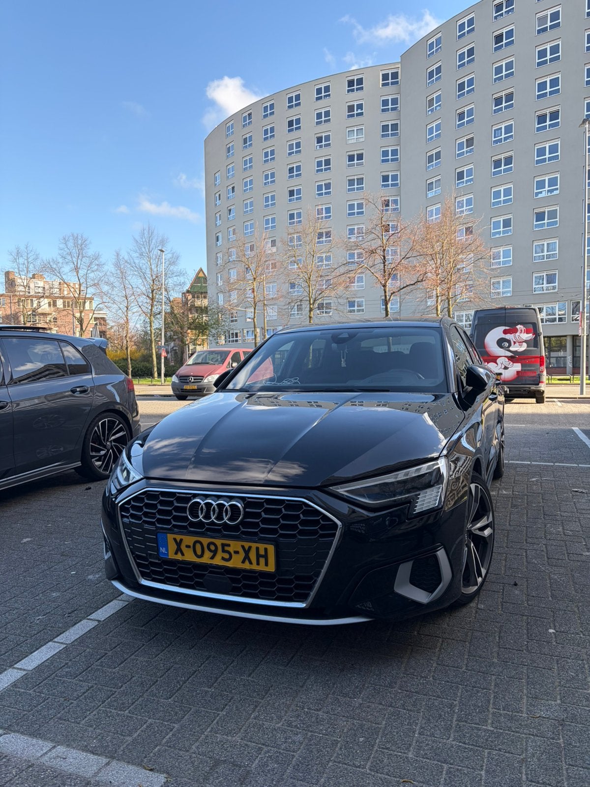 Audi A3 35 TDI 150pk  2021 Zwart, Auto's, Voorwielaandrijving, 730 kg, 1370 kg, 4 cilinders