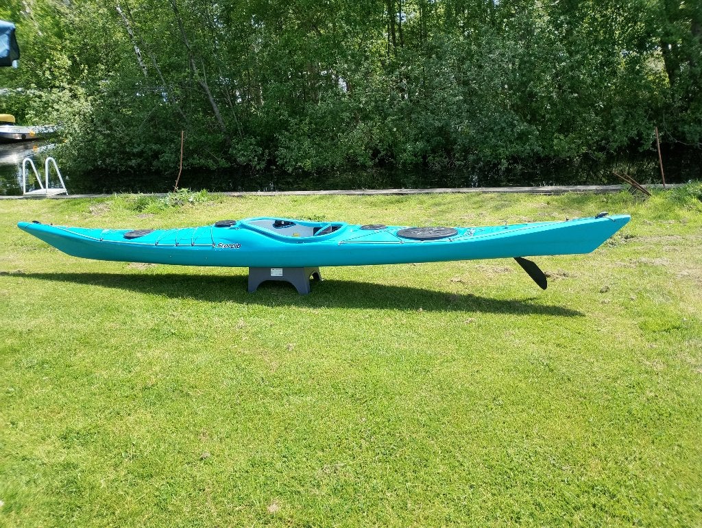 Zeekajak PH Scorpio HV CLX, met scheg. Blauw en bijna nieuw., Ophalen, Zo goed als nieuw, 1-persoons