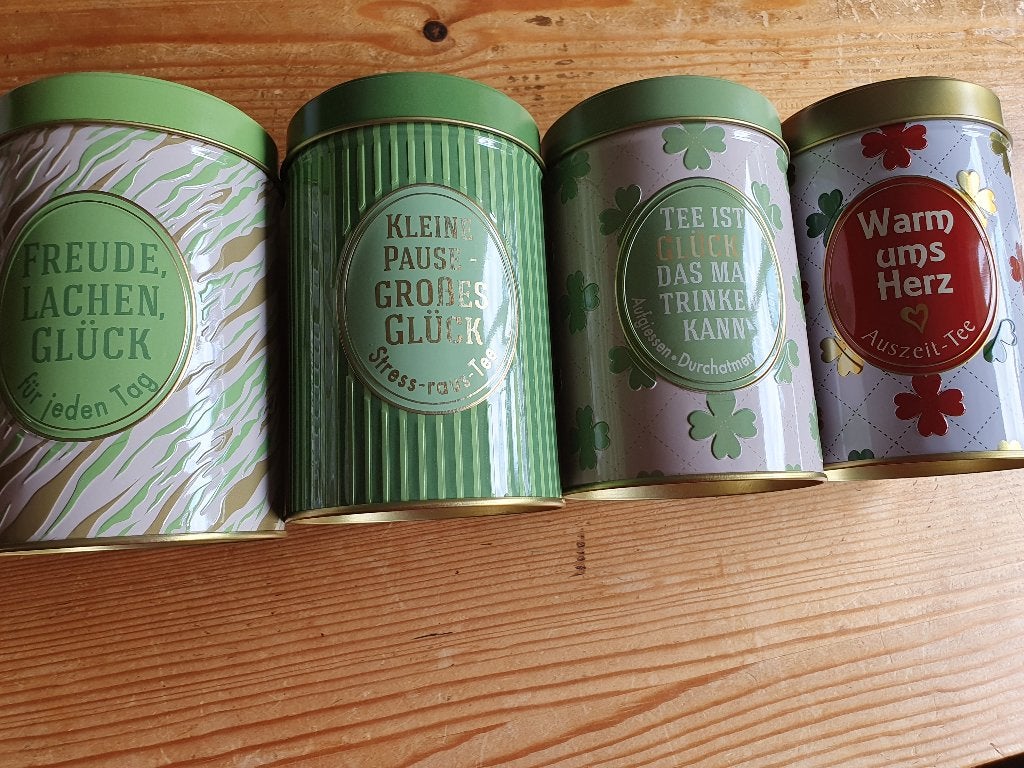 Leuke thee blikjes met originele teksten, Verzamelen, Blikken, Nieuw, Thee, Ophalen of Verzenden
