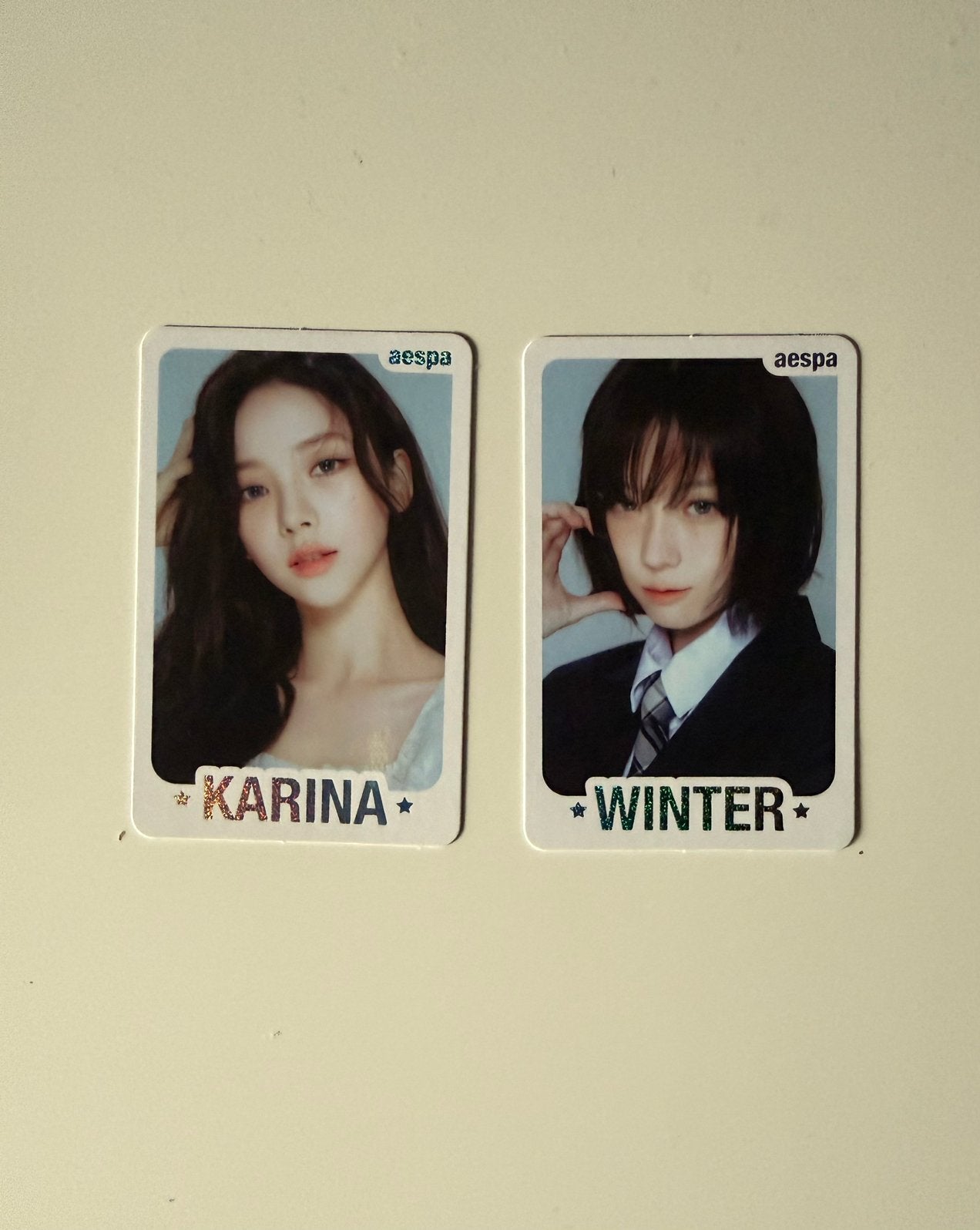 aespa karina winter concept pcs, Ophalen of Verzenden, Zo goed als nieuw, Foto of Kaart