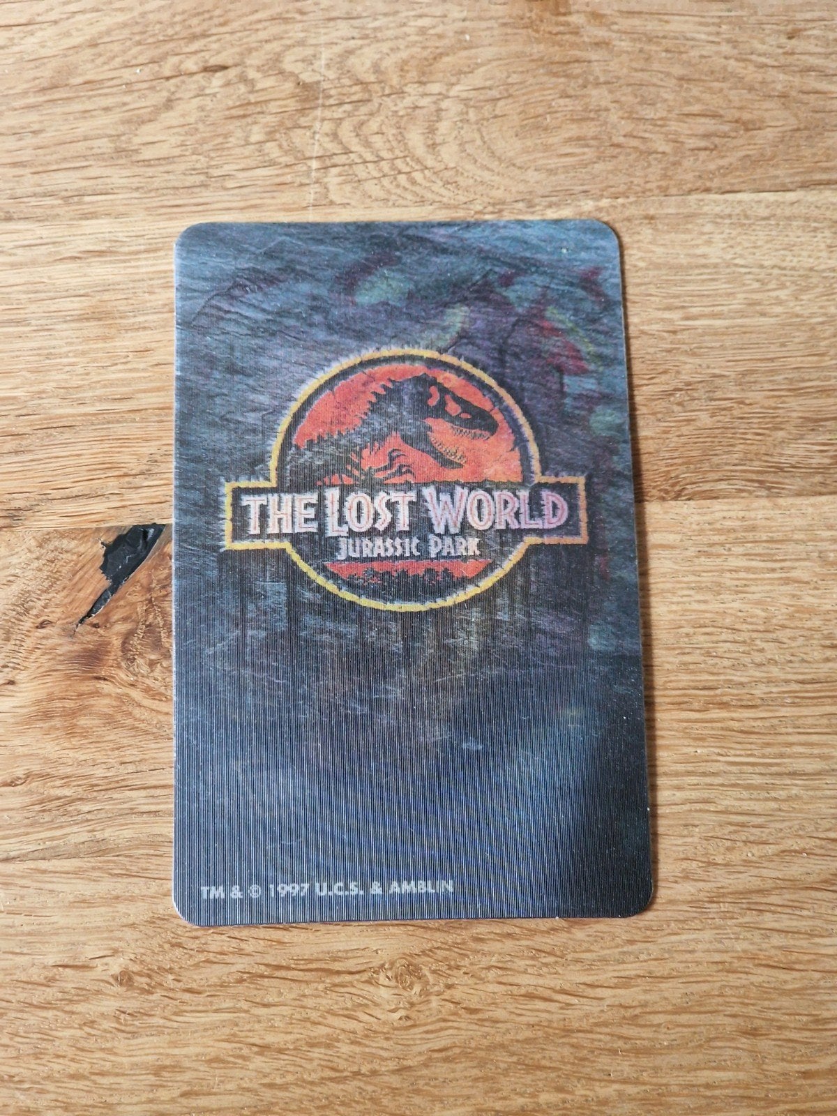 Jurassic Park The Lost World Lenticulaire Kaart T-Rex, Ophalen of Verzenden, Gebruikt, Film, Foto of Kaart