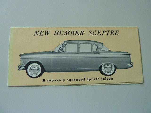 1962 Humber Sceptre Brochure, Verzenden, Gelezen, Overige merken
