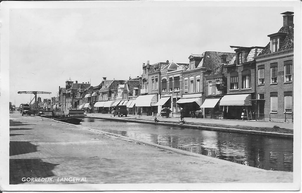Gorredijk Langewal., Verzamelen, Ansichtkaarten | Nederland, Ophalen of Verzenden, 1940 tot 1960, Gelopen, Friesland