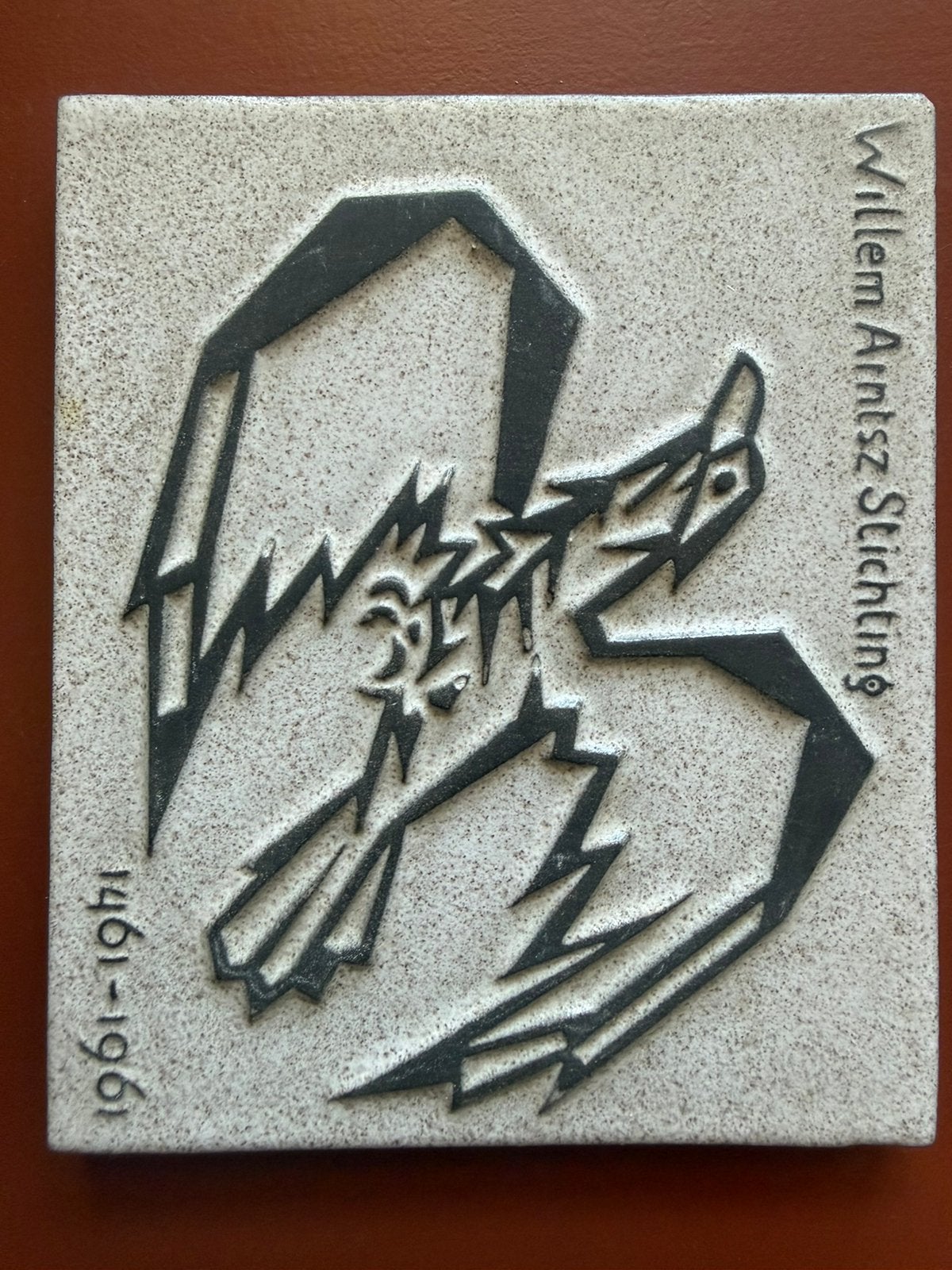 Westraven chanoir tegel gestileerde vogel, Antiek en Kunst, Ophalen of Verzenden