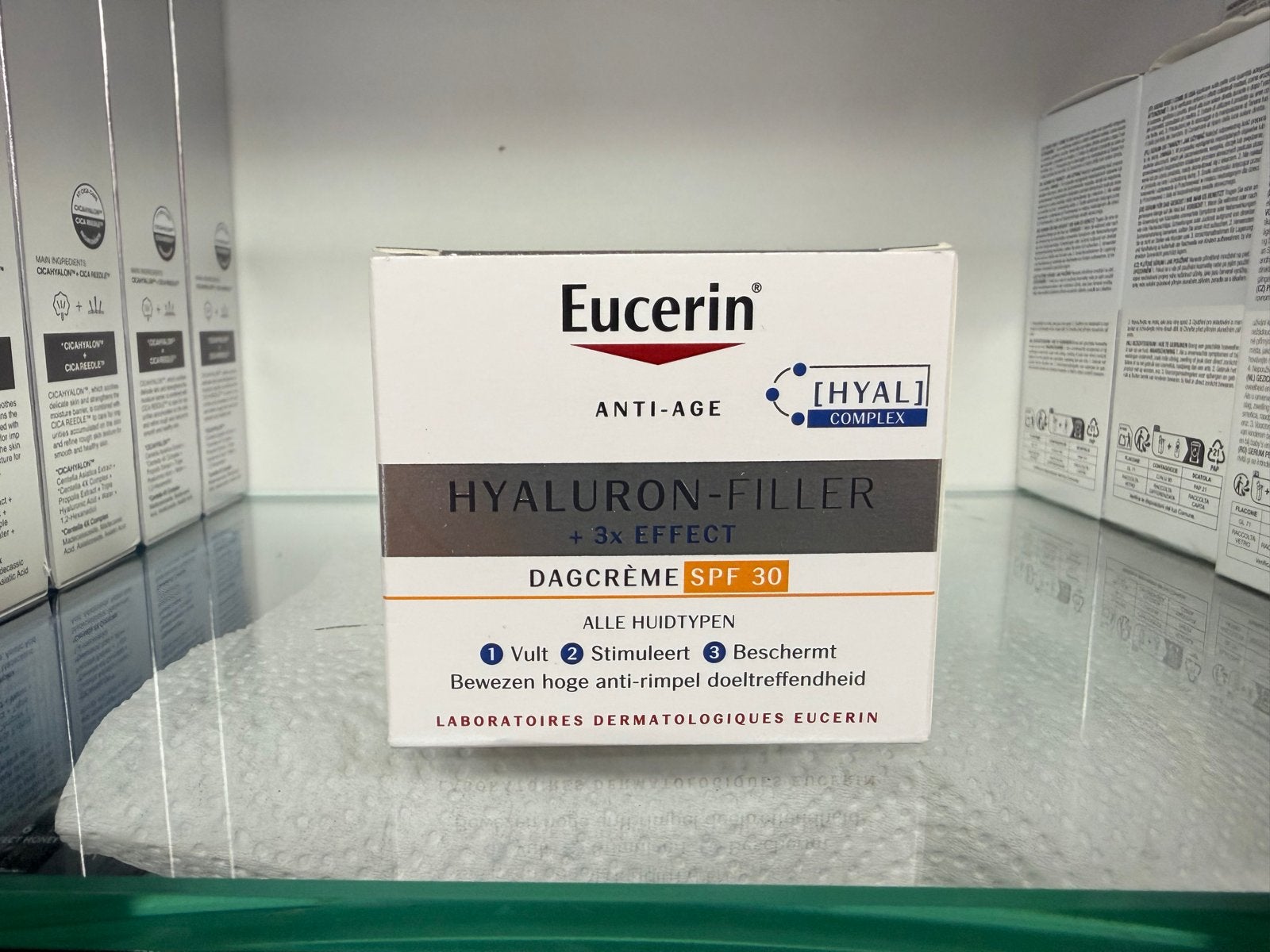 Eucerin - Hyaluron-Filler Dagcrème SPF 30, Ophalen of Verzenden, Nieuw, Gehele gezicht, Verzorging