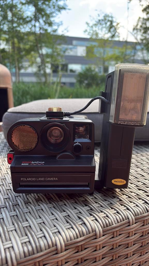 Polaroid Sonar Autofocus 5000 incl Polaroid Polatronic 2350, Ophalen of Verzenden, Zo goed als nieuw, Polaroid