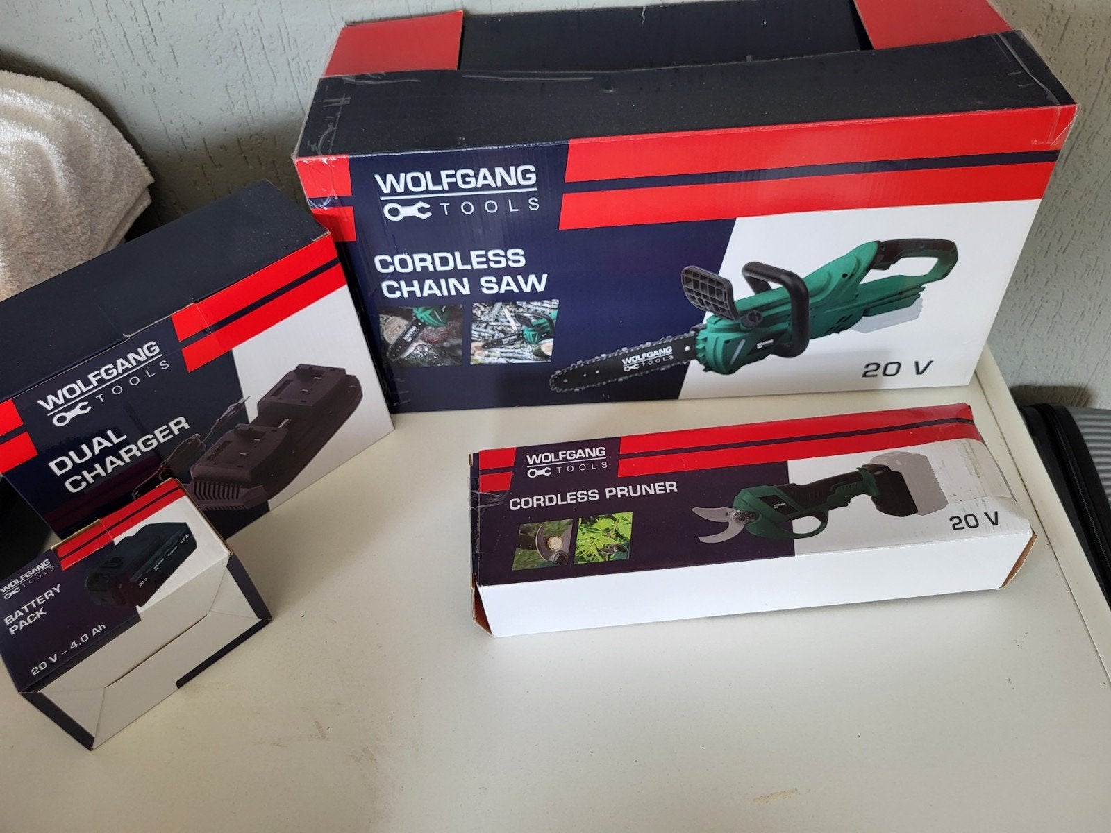 Wolfgang Tools Kettingzaag, Snoeischaar, Accu & Oplader, Ophalen of Verzenden, Nieuw
