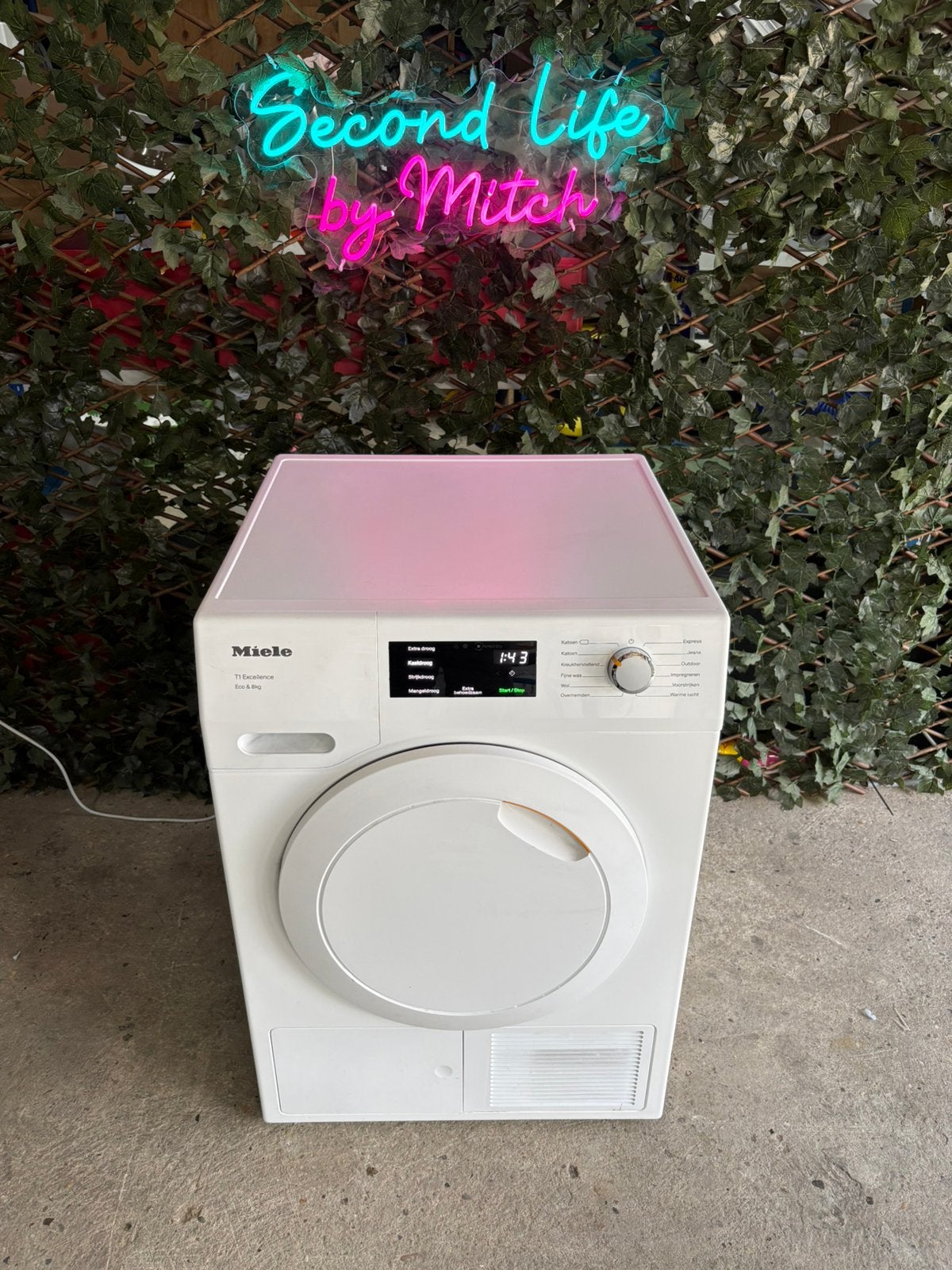 Miele T1 Excellence Eco & 8kg Warmtepompdroger, Ophalen, Overige typen, 8 tot 10 kg, Refurbished