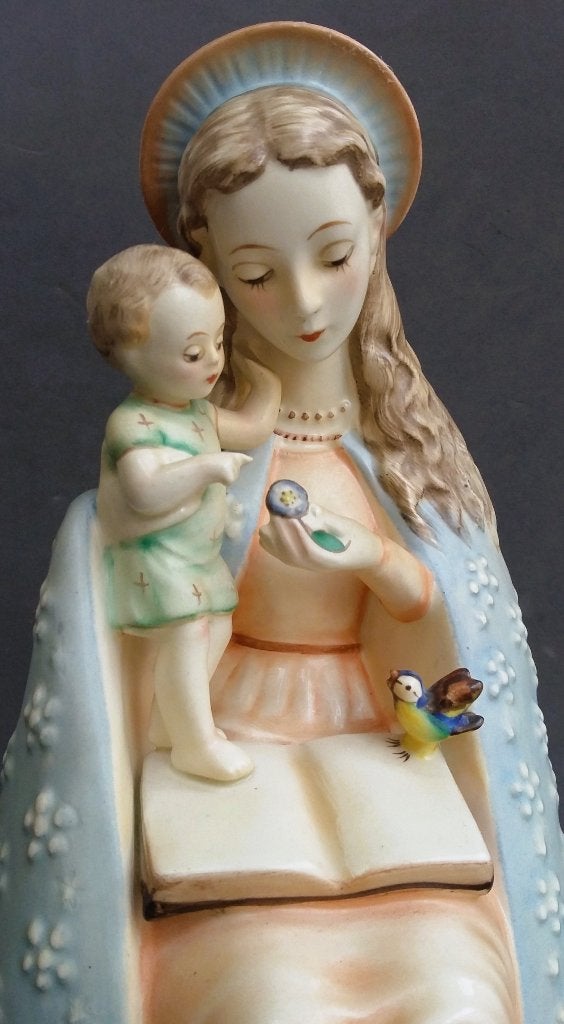 Omstreeks 1950 GROOT Goebel Beeld Maria Kind Mantel Madonna, Ophalen of Verzenden