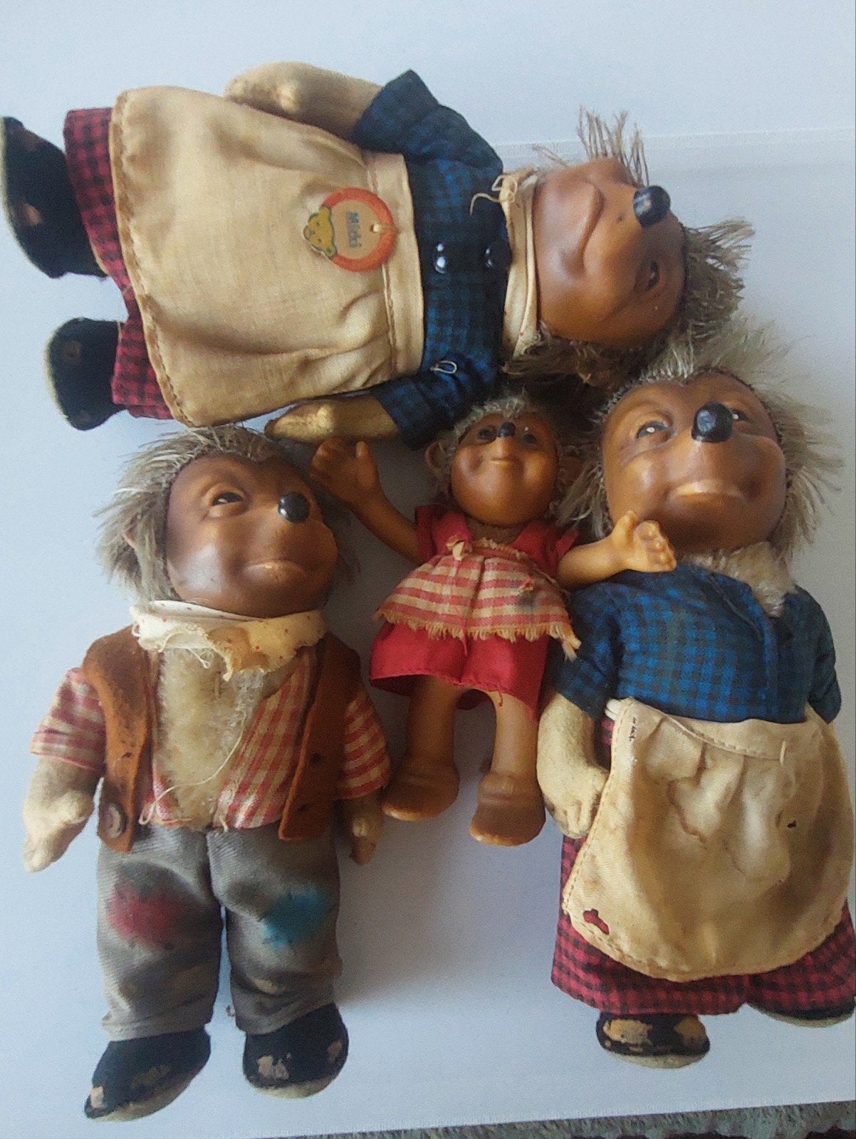 Mooie vintage Steiff Mecki/Micki-egeltjes, Ophalen of Verzenden