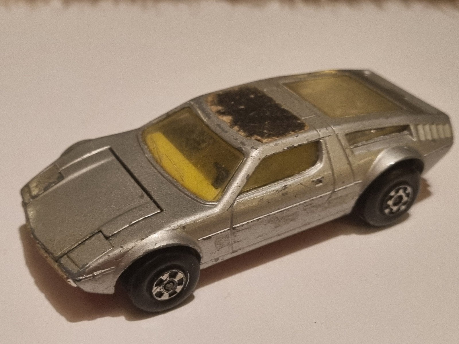 Matchbox Speed Kings K-56 Maserati Bora 1975 - Zilver, Ophalen of Verzenden