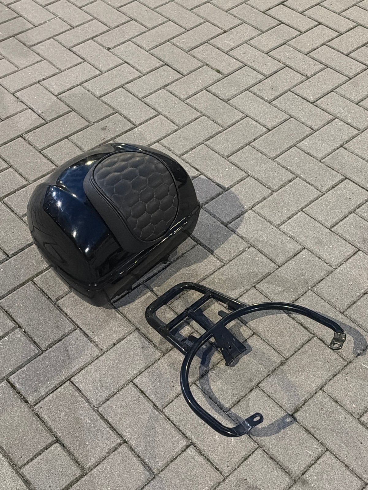 Vespa Sprint Topkoffer met Rekje en Kussen, Ophalen of Verzenden, Gebruikt, Overige typen, Vespa
