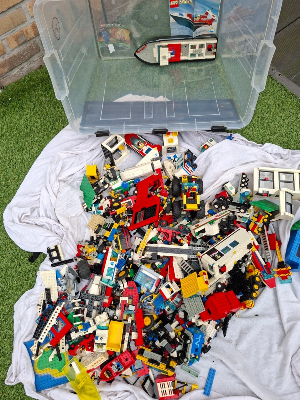 Grote partij LEGO met diverse sets en minifiguren, Ophalen, Inclusief minifiguren, Gebruikt, Lego