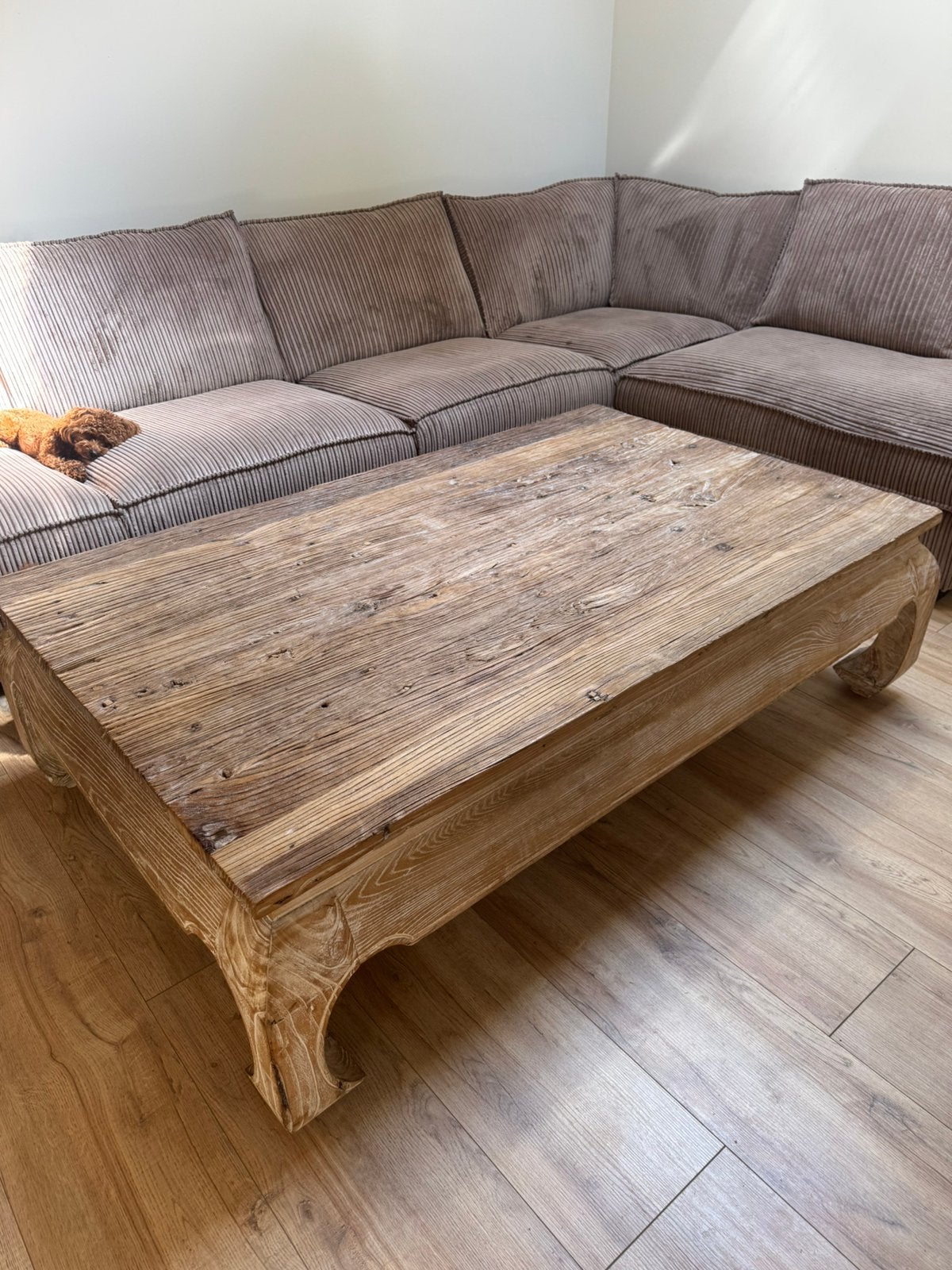 Robuust, landelijk , opium salon talel, ibiza boho, Ophalen, Zo goed als nieuw, Rond, 50 tot 100 cm