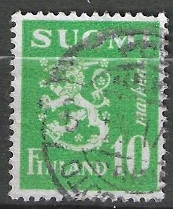 Finland 1945/1948 - Yvert 384 - Wapenschild - 10 m. (ST), Verzenden, Finland, Gestempeld