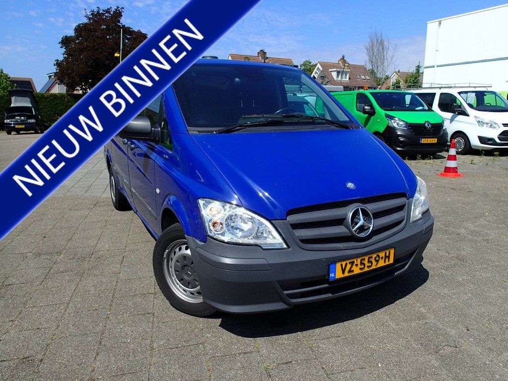 Mercedes-Benz Vito 113 CDI 320 Lang BTW EN BPM VRIJ MARGE AU, Auto's, Euro 5, Gebruikt, 4 cilinders, Blauw