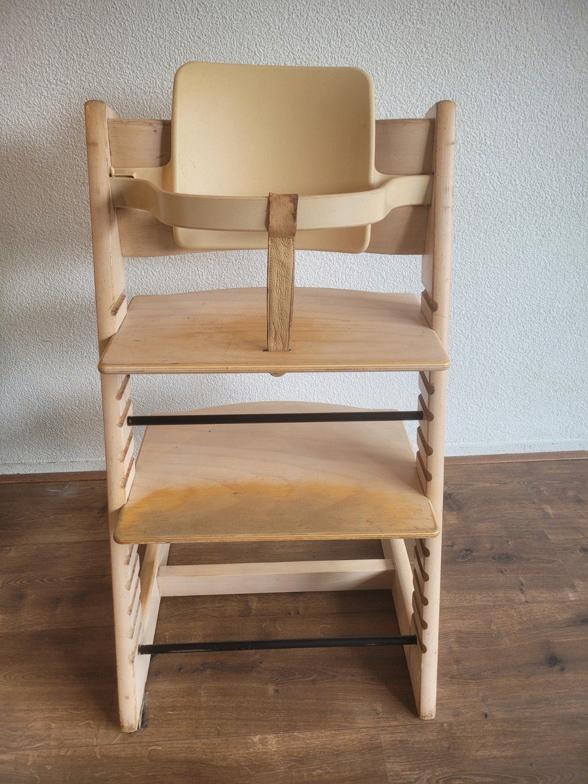 Stokke Tripp Trapp + rugleuning + beugel, Ophalen, Gebruikt, Meegroeistoel