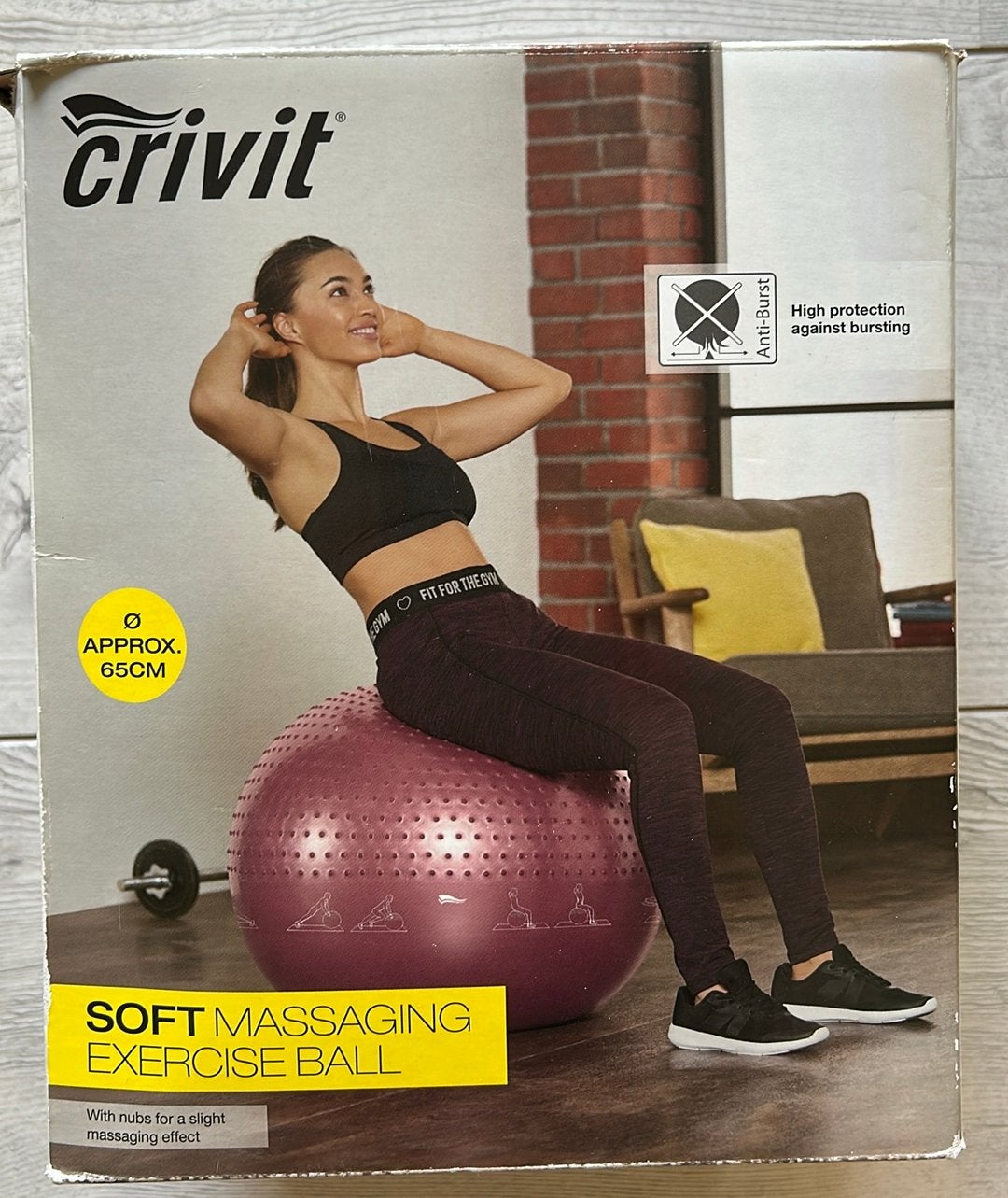 Crivit soft massaging exercise ball, Ophalen of Verzenden, Zo goed als nieuw, Yoga-accessoire