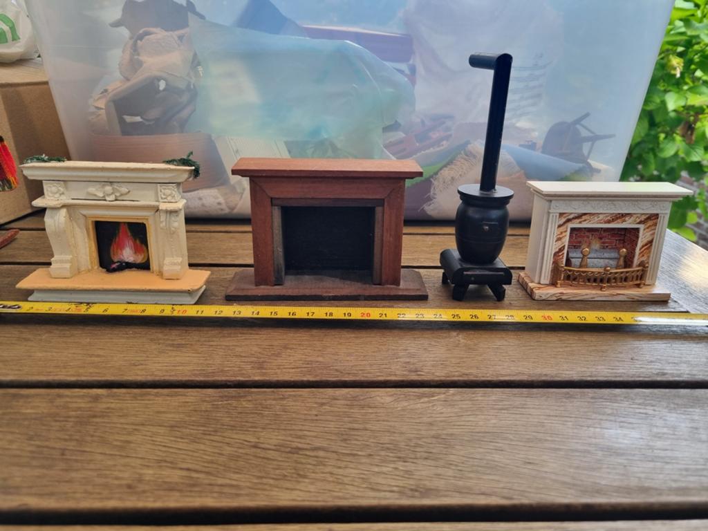 Miniatuur open haarden - set van 3, Verzamelen, Ophalen of Verzenden, Gebruikt