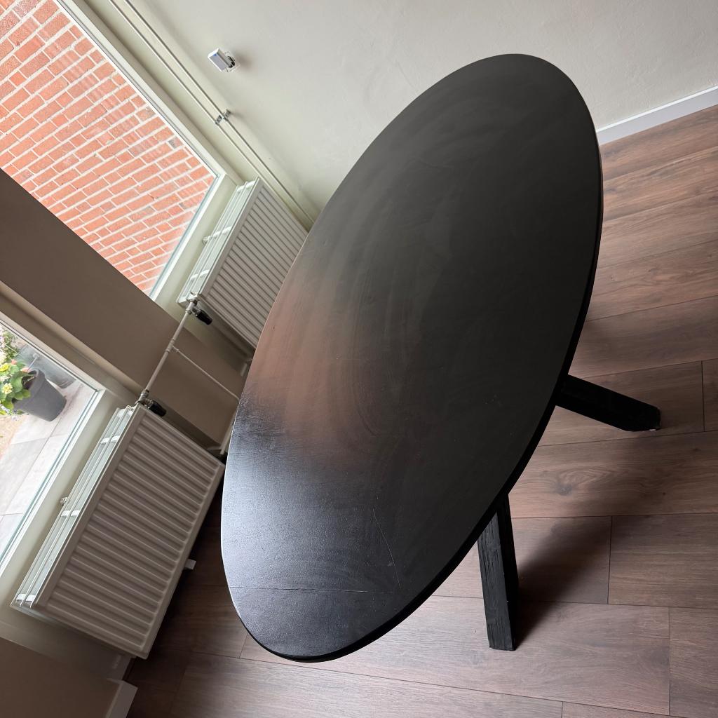 Eettafel, Huis en Inrichting, Tafels | Eettafels, Ophalen, Gebruikt, 50 tot 100 cm, Vijf personen of meer