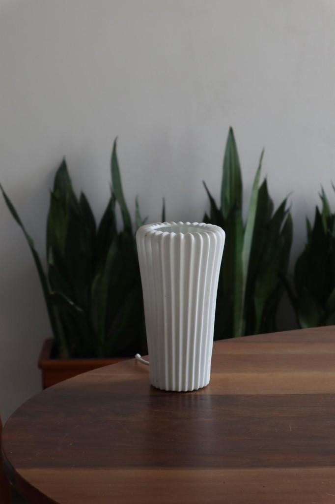 Vintage IKEA Bista tafellamp / retro mid century deens 60 70, Ophalen of Verzenden, Zo goed als nieuw, Glas, Minder dan 50 cm