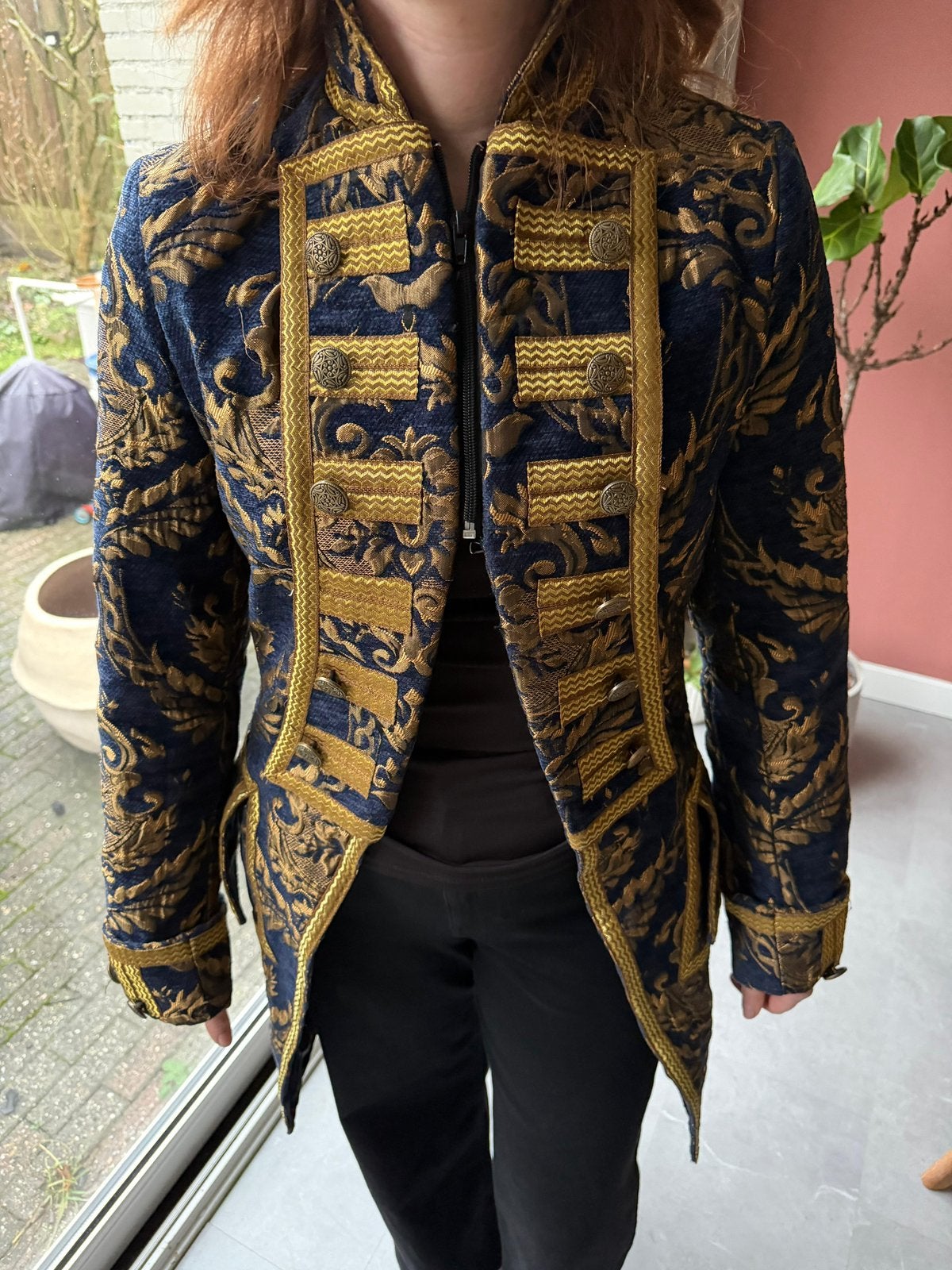 Vastelaovend jas, Kleding | Dames, Ophalen of Verzenden, Zo goed als nieuw, Maat 36 (S), Blauw