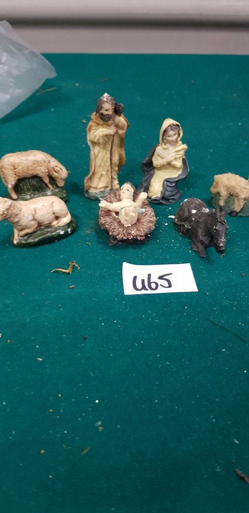 465, ] kerststal beelden vintage, Diversen, Kerst, Ophalen of Verzenden, 'T Olde Gre-j, Info@toldegrej.nl, Endepoelstraat 20f Didam