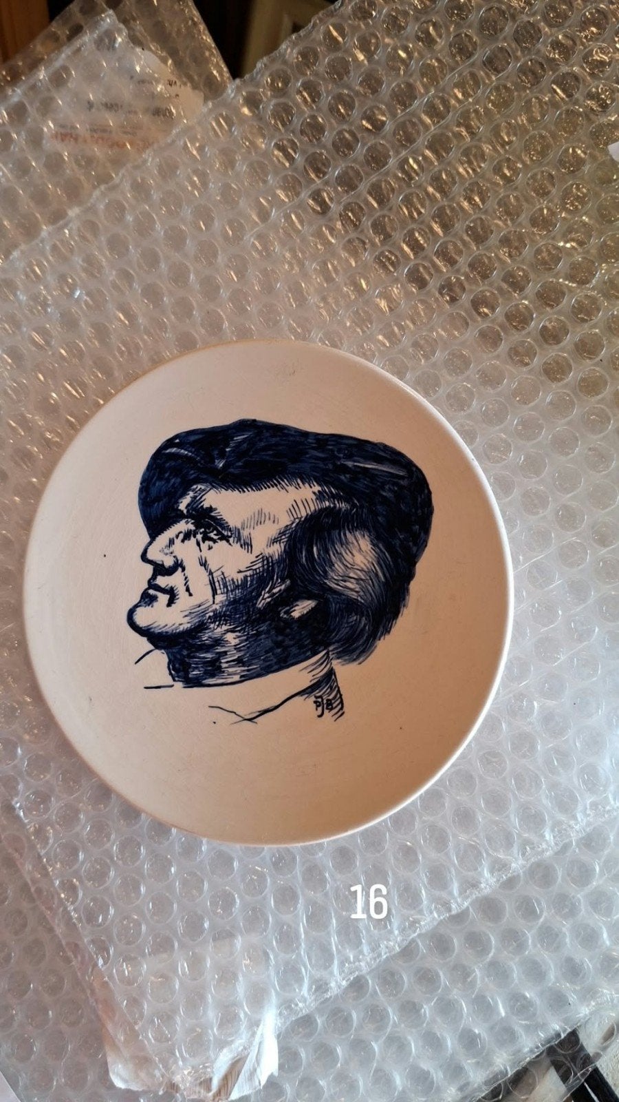 Decoratieve wandplaat Richard Wagner (1813-1883), Antiek en Kunst, Ophalen of Verzenden