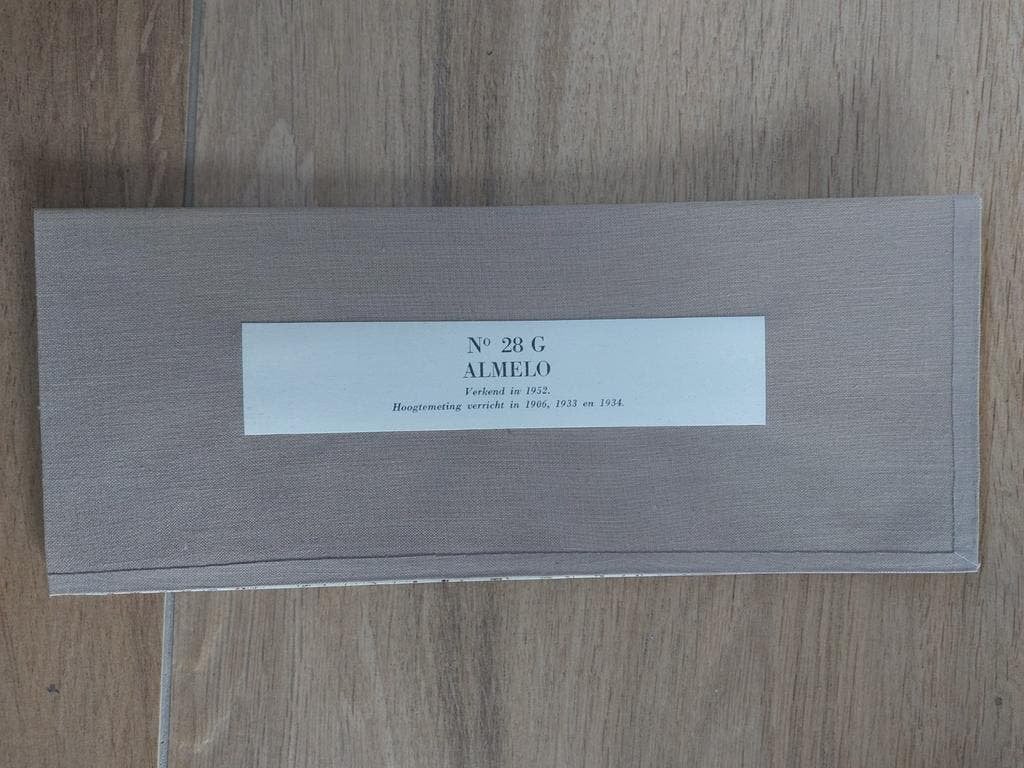 28G Almelo Delden Borne Zenderen  Stafkaart uit 1955, Topografische Dienst Nederland, Ophalen of Verzenden, 1800 tot 2000, Nederland