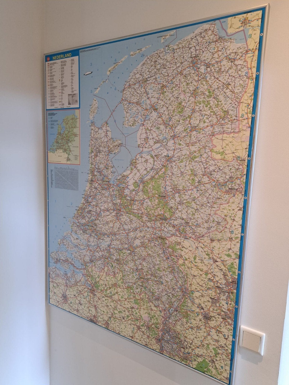Grote Landkaart Nederland - Falk, Ophalen, 1800 tot 2000, Nederland, Landkaart