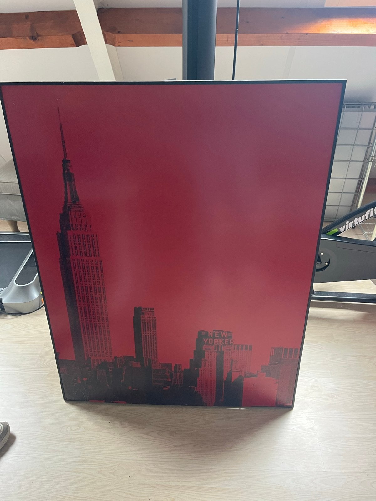 New York City Empire State Building Poster Rood, Ophalen, Gebruikt, Schilderij