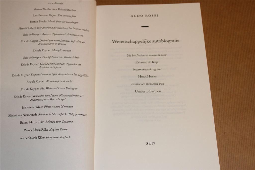 Wetenschappelijke Autobiografie — Architect Aldo Rossi, Ophalen of Verzenden, Gelezen, Architecten