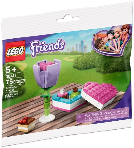 Lego Friends polybag 30411 Bonbondoosje en bloem