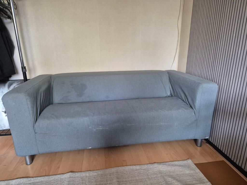 Gratis klippan bank, Huis en Inrichting, Banken | Bankstellen, Gebruikt, 150 tot 200 cm, Tweepersoons, 75 tot 100 cm