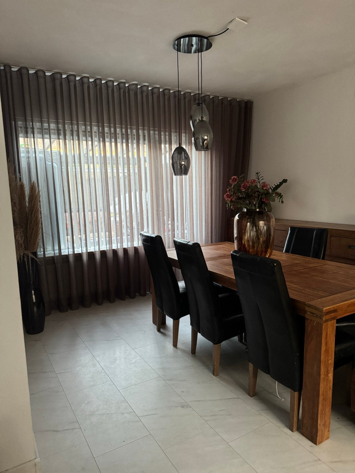 Wavegordijnen - Bruin/Taupe - Lichtdoorlatend, Huis en Inrichting, Bruin, Nieuw, Ophalen of Verzenden, Lichtdoorlatend