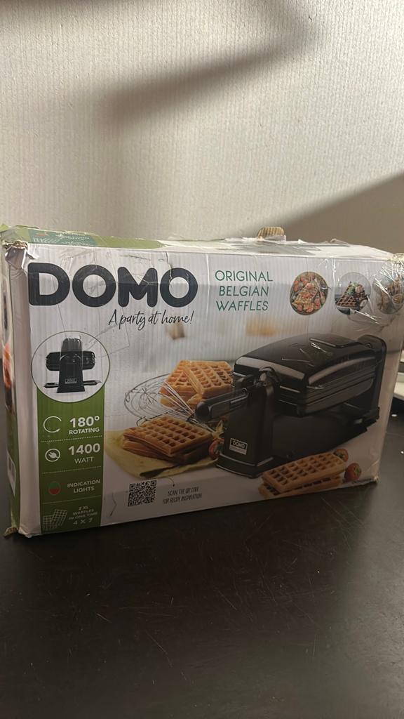 Domo wafelijzer - Nieuw met kleine transportschade, ., Ophalen of Verzenden, Zo goed als nieuw, .