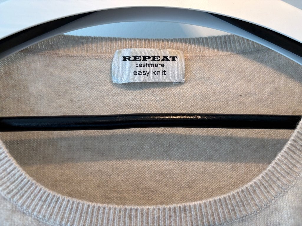 REPEAT Cashmere trui maat 40, Kleding | Dames, Repeat, Beige, Maat 42/44 (L), Ophalen of Verzenden