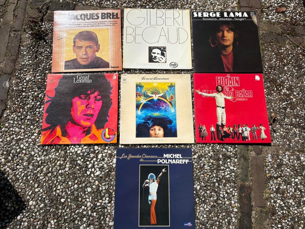 Vinyl vintage lp’s Frans chansons 7 verschillende lp’s, Ophalen of Verzenden, Gebruikt, Overige formaten, Overige genres