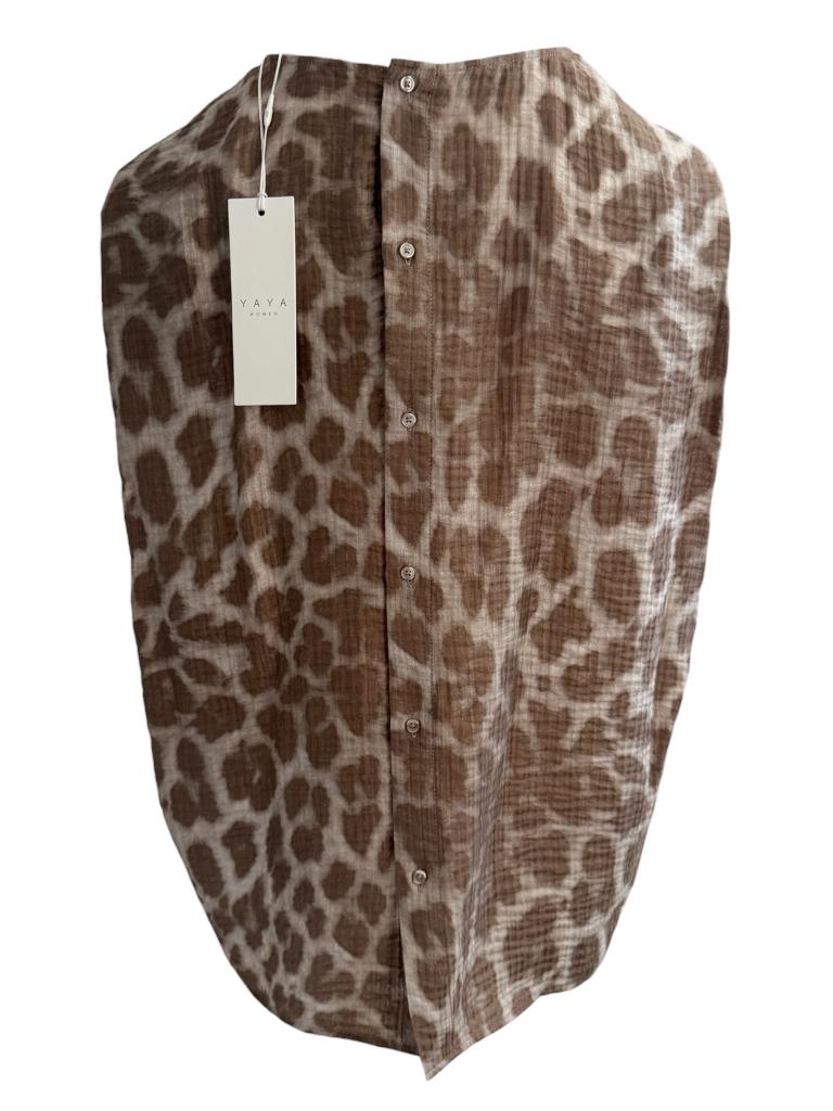 Yaya top NIEUW S, Bruin, Nieuw, Ophalen of Verzenden, Korte mouw