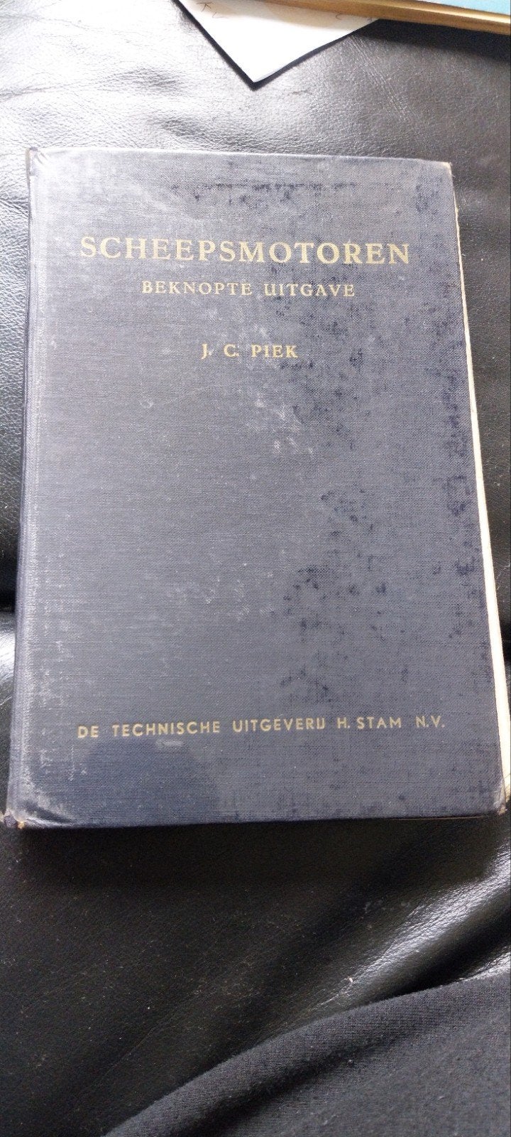 scheepsmotoren j.c piek brons kromhout scheepsmotor boek, Ophalen of Verzenden