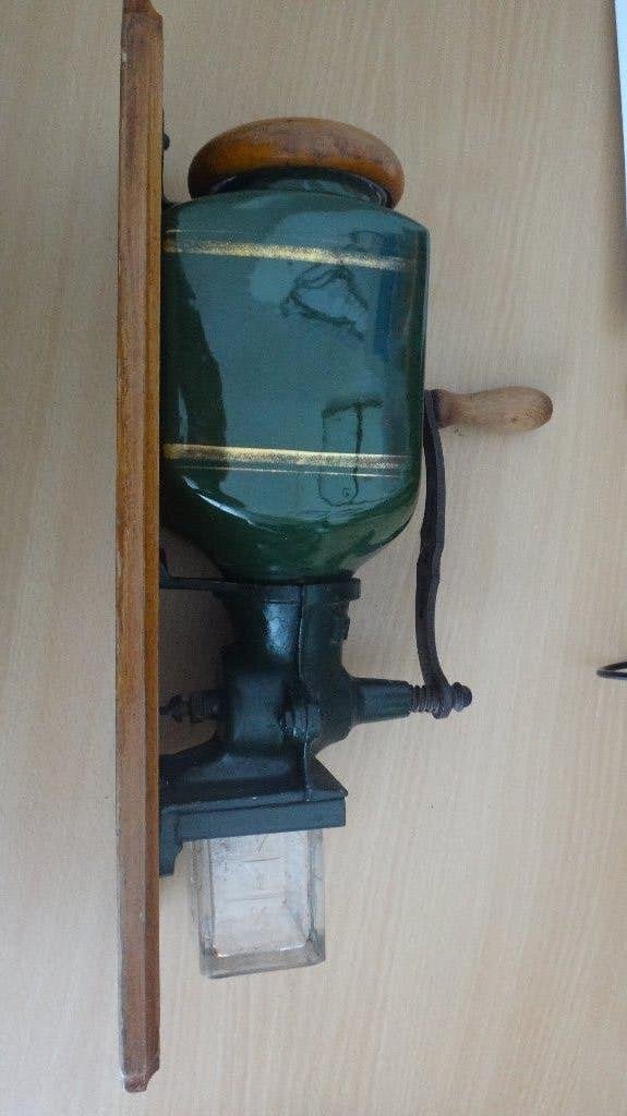Antieke PeDe koffiemolen wandmodel 38 x 14 cm, Ophalen of Verzenden