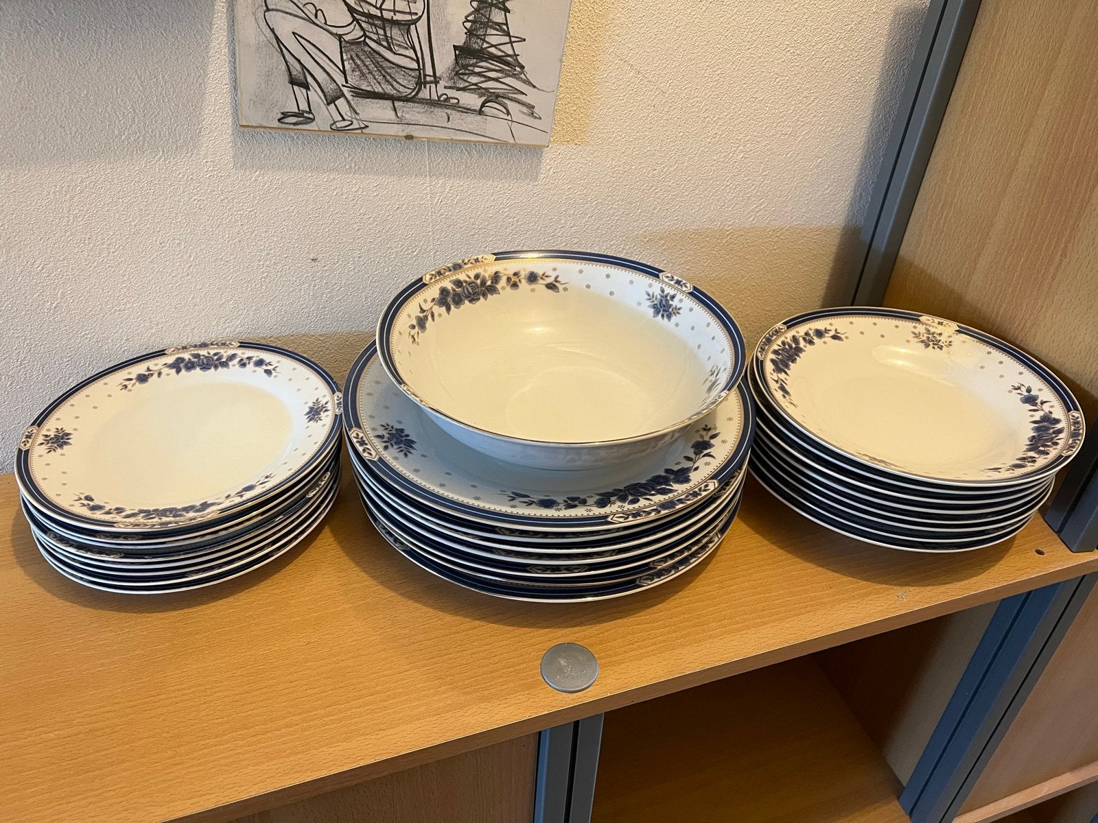 Dutch Fine Porcelain Hand Painted servies, Huis en Inrichting, Keuken | Servies, Ophalen, Zo goed als nieuw, Overige stijlen, Porselein