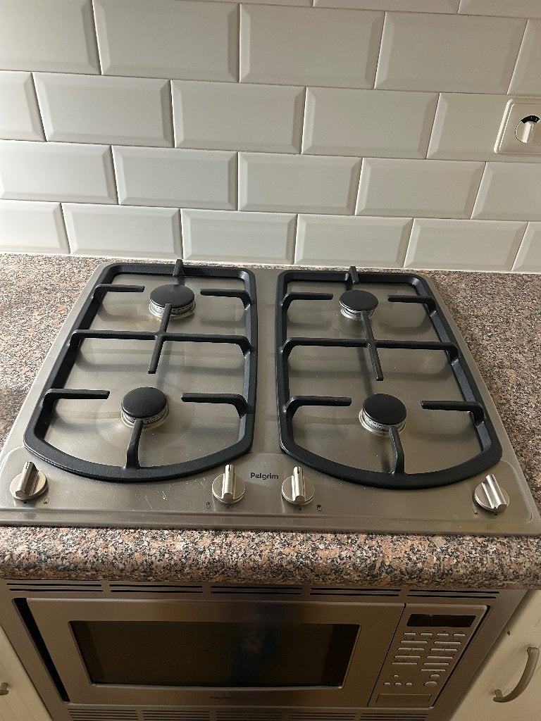 Pelgrim inbouw kookplaat (gas), Ophalen, Gebruikt, 4 kookzones, Inbouw