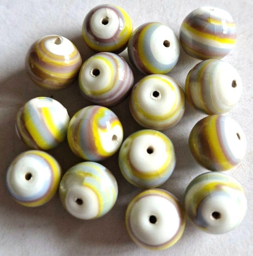 Meerkleurige glas kralen 10 mm, Verzenden, Nieuw, Kraal