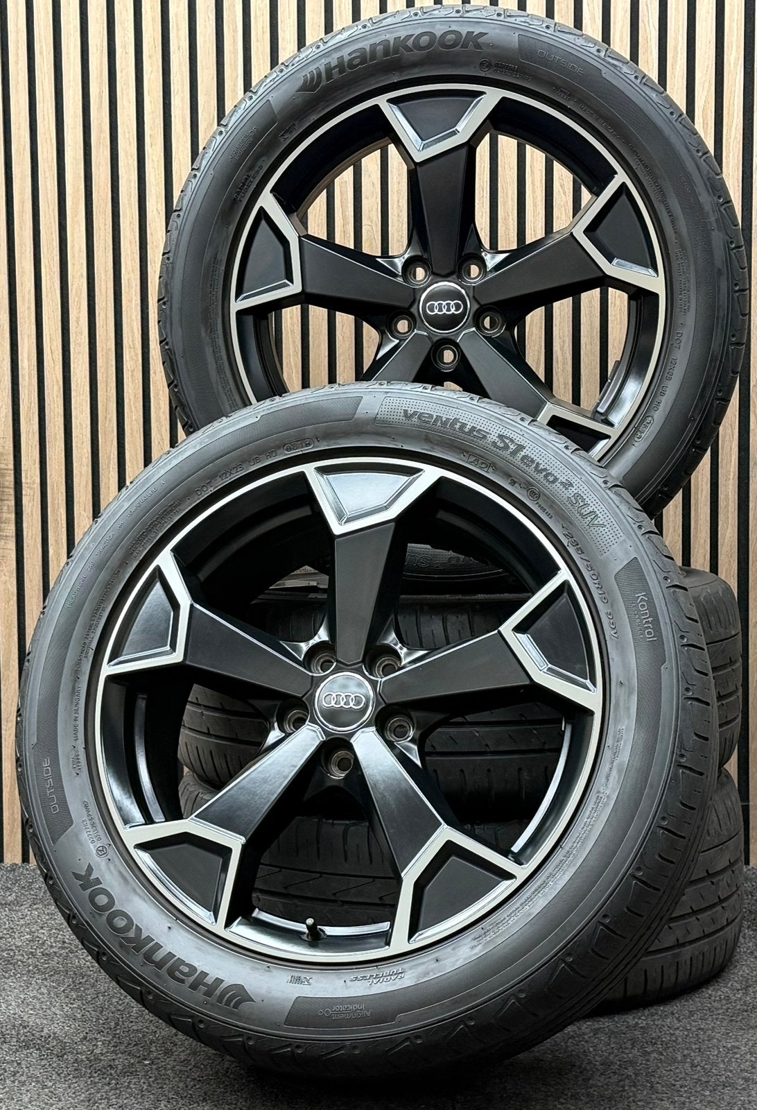 Originele 19 inch Audi Q3 5x112 ET43 235/50/19 Hankook AO, Auto-onderdelen, Banden en Velgen, ., Banden en Velgen, 235 mm, .