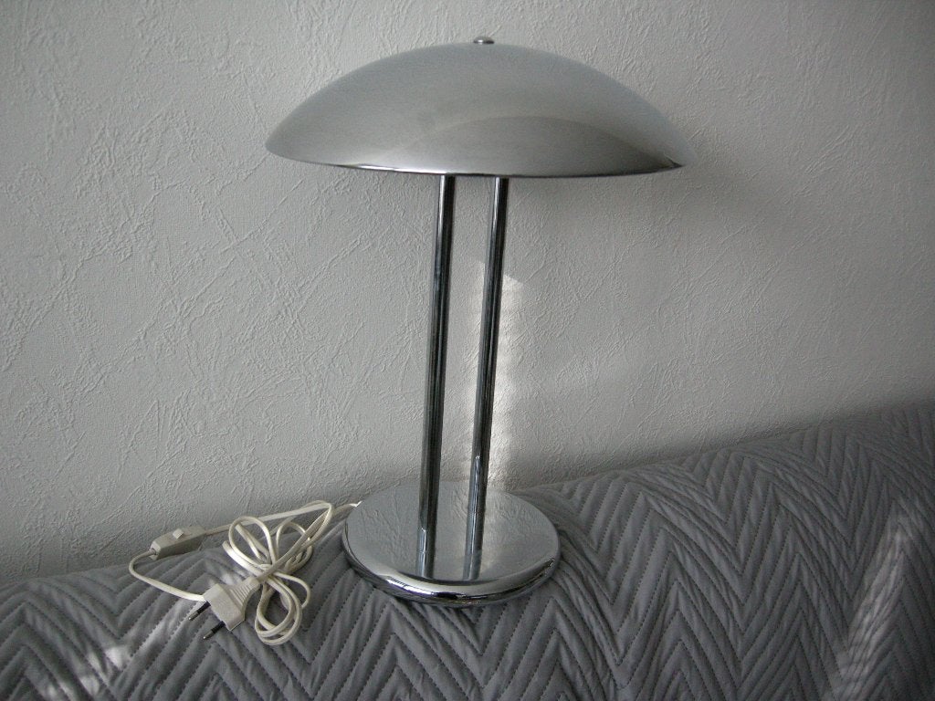 Lamp mushroom chroom Barad Ikea '80 - zgan, Ophalen, Zo goed als nieuw, Metaal, IKEA