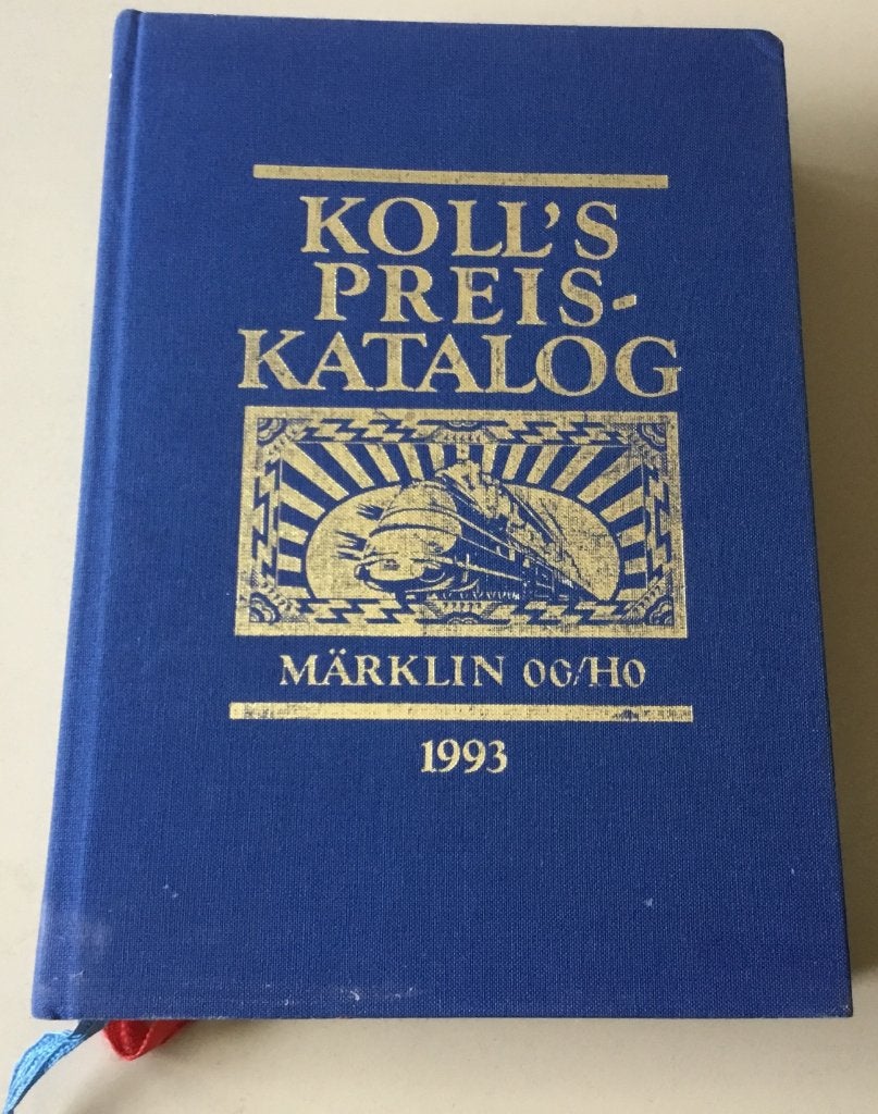 Märklin H0 Koll's Prijscatalogus 1993 gebonden editie 1024 b, Wisselstroom, Gebruikt, Märklin, Boek, Tijdschrift of Catalogus