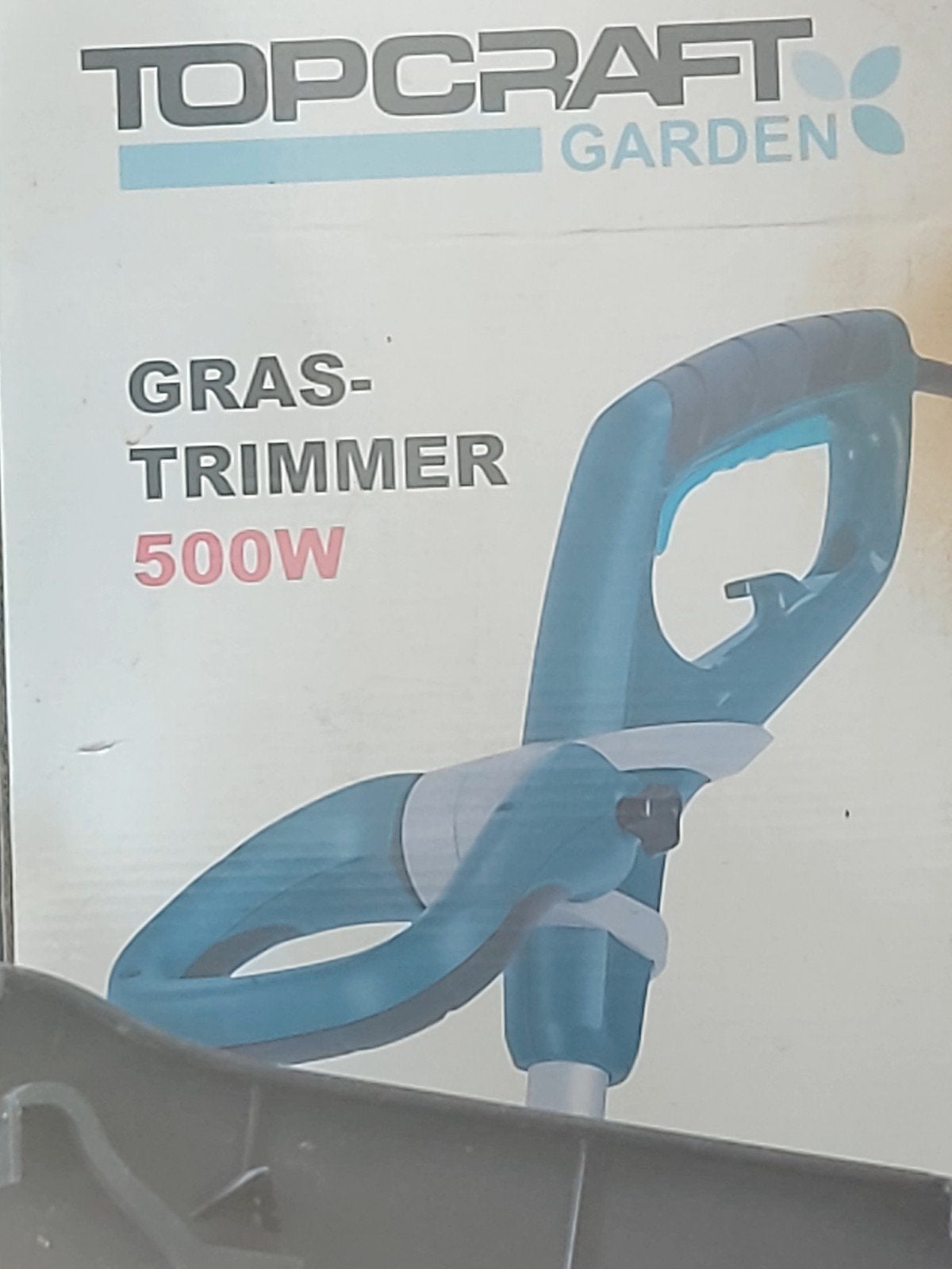 TOPCRAFT GARDEN Grastrimmer 500W met grasrandtrimmerstand, Nieuw, Ophalen of Verzenden, Elektrisch, 30 tot 50 cm